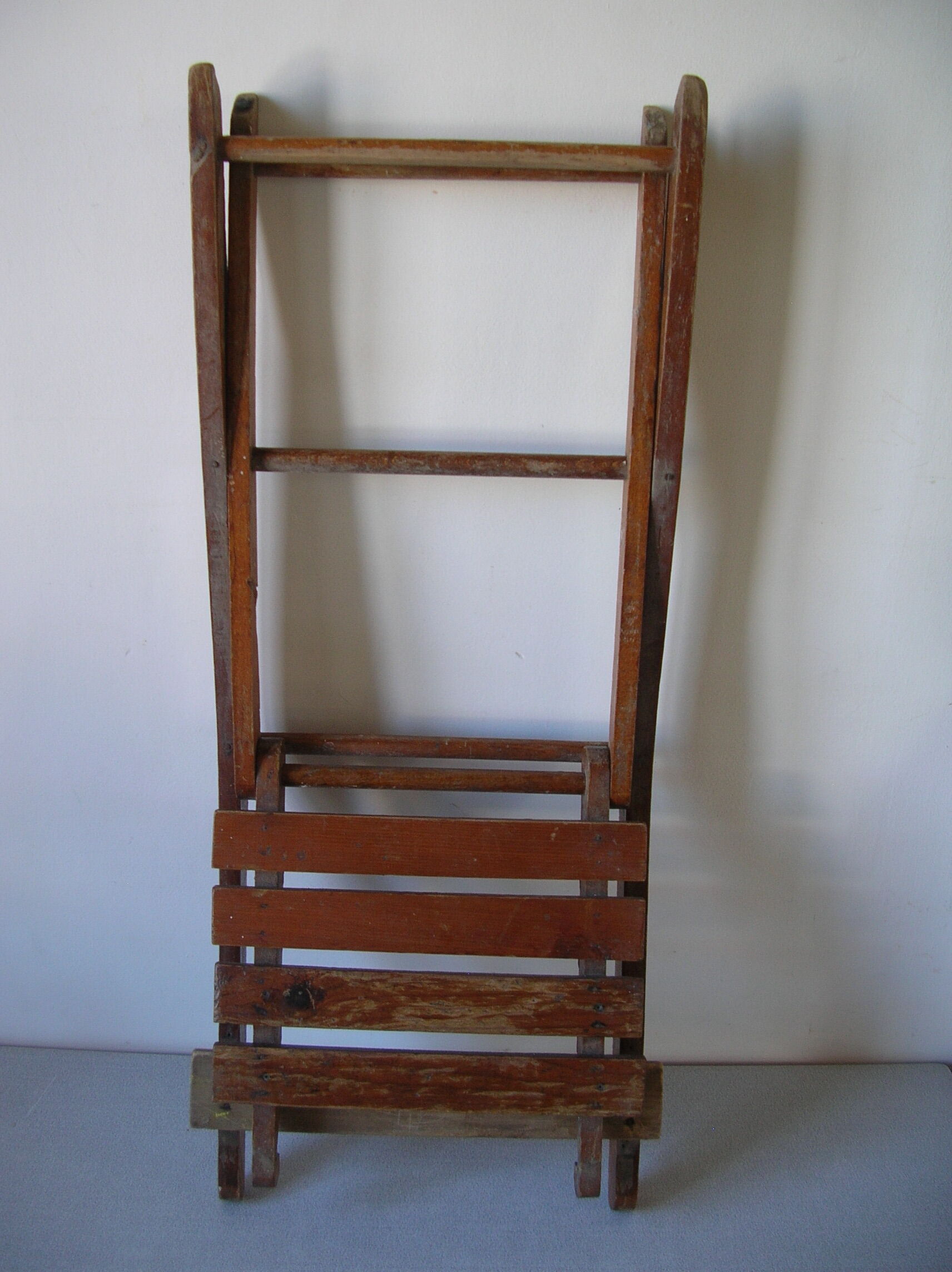 Old wooden folding chair