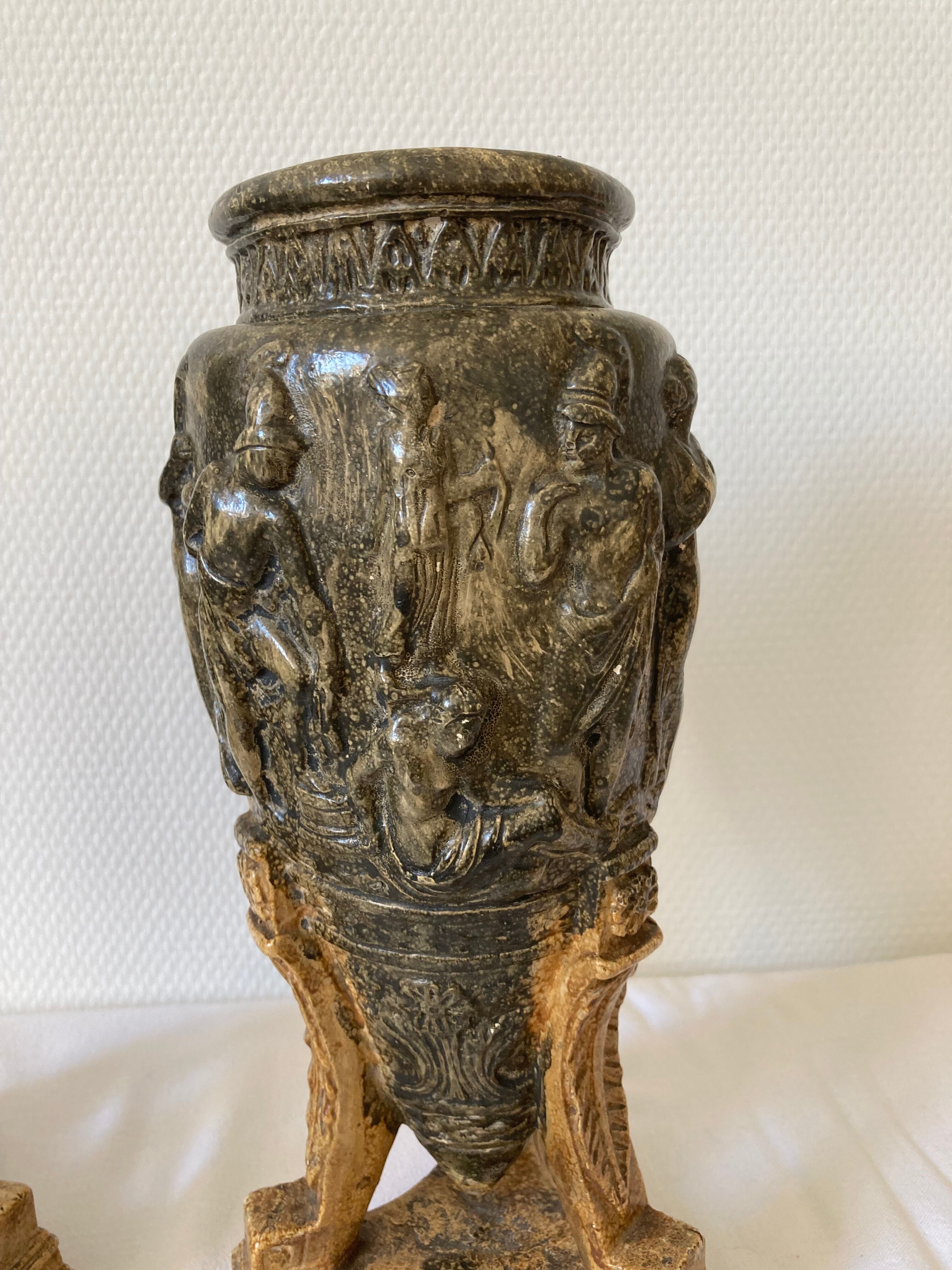 Plaster vases