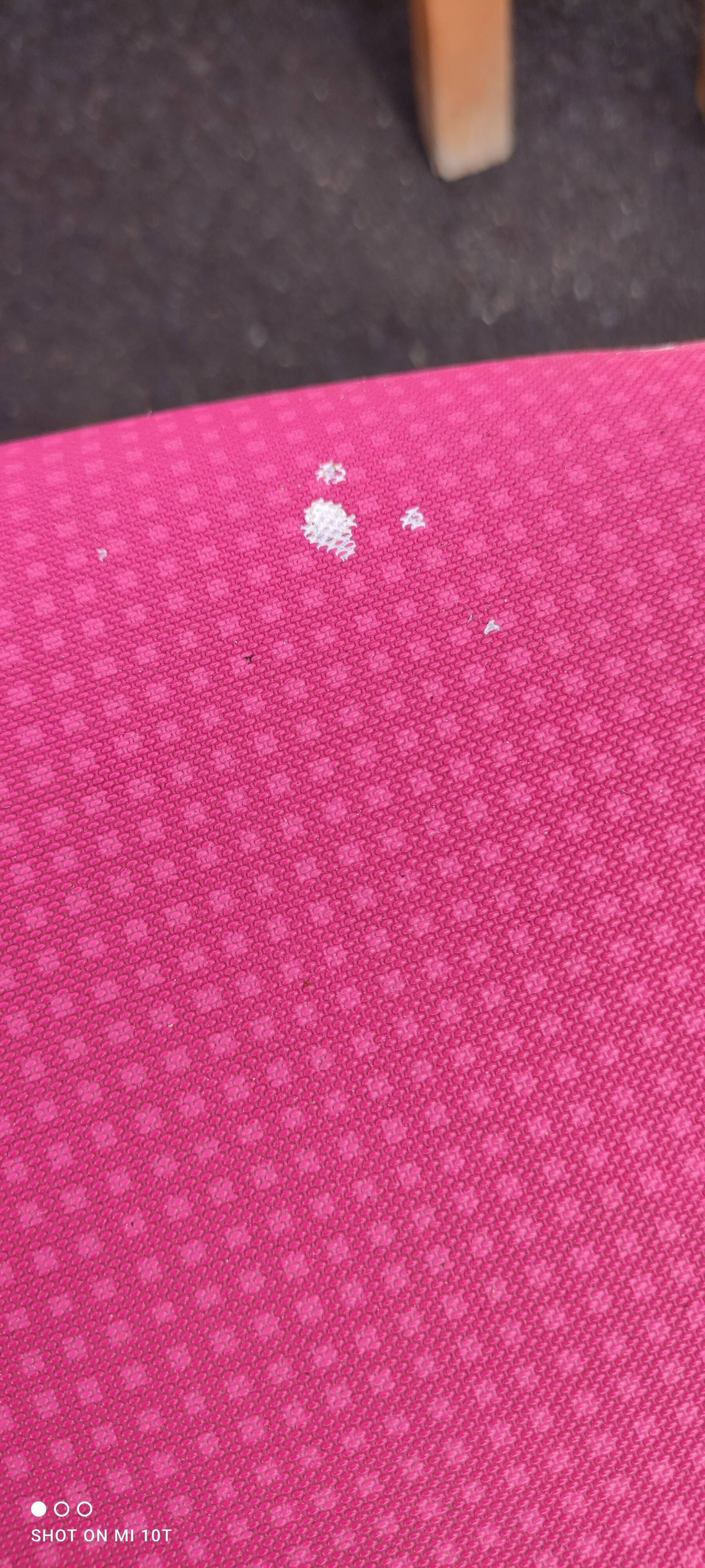 Series of vintage thermo folded armchairs