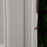 Pair of 19th-century cupboard doors and their frame (1st), woodwork