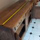 Antique Louis XV style sideboard in oak and walnut – 19th century / Early