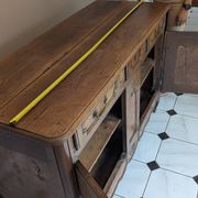 Antique Louis XV style sideboard in oak and walnut – 19th century / Early