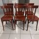 Suite de 6 chaises de bistrot Baumann vintage années 1980