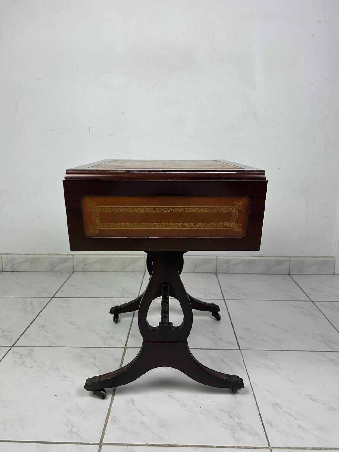 Antique side table English style foldable