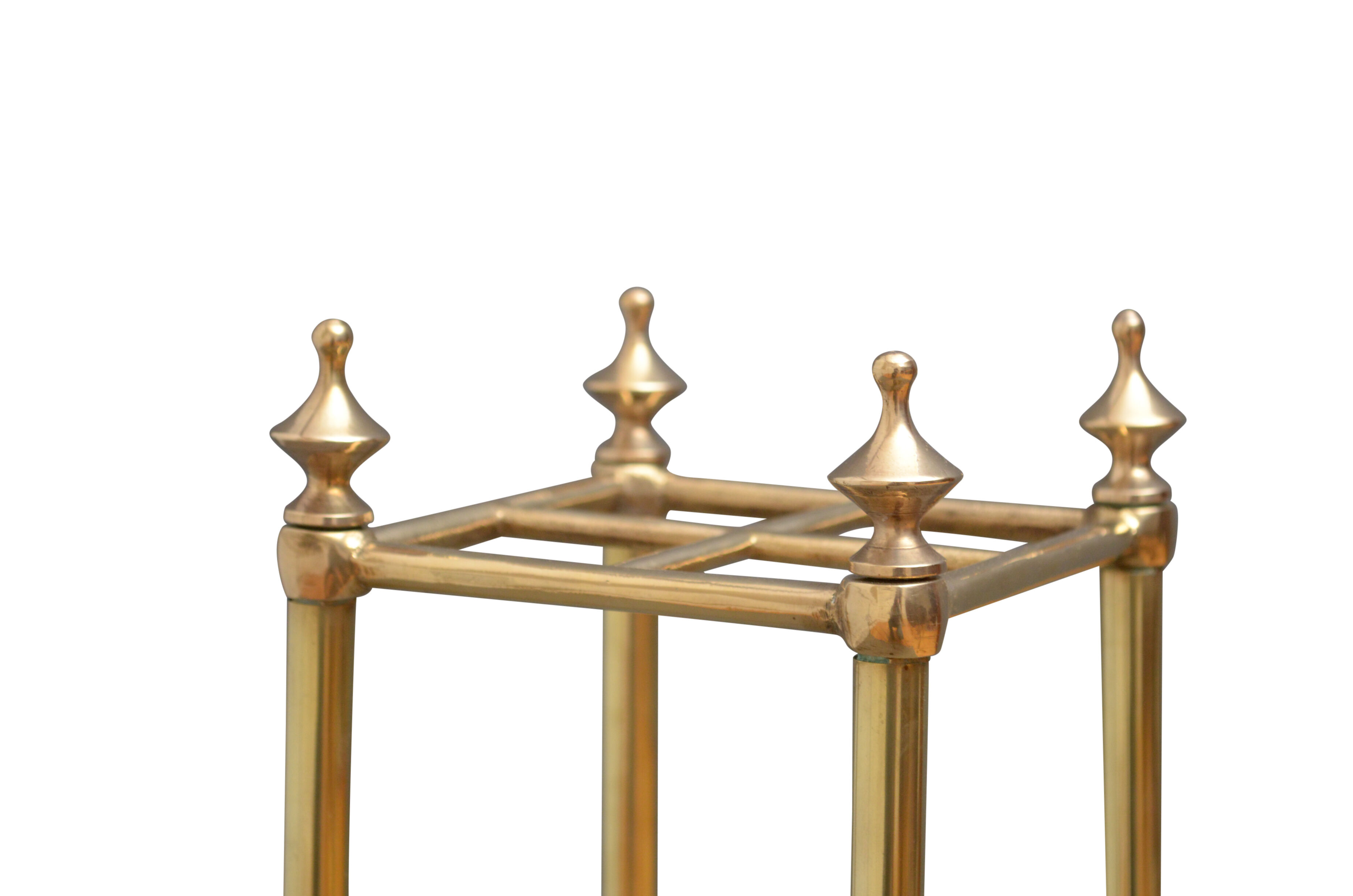 Tall victorian brass umbrella stand