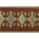 1970s Vintage Turkish Oushak Handmade  Red Yellow Area Rug 152x223