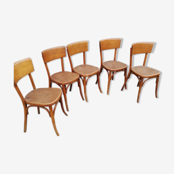 Set de 5 chaises bistrot