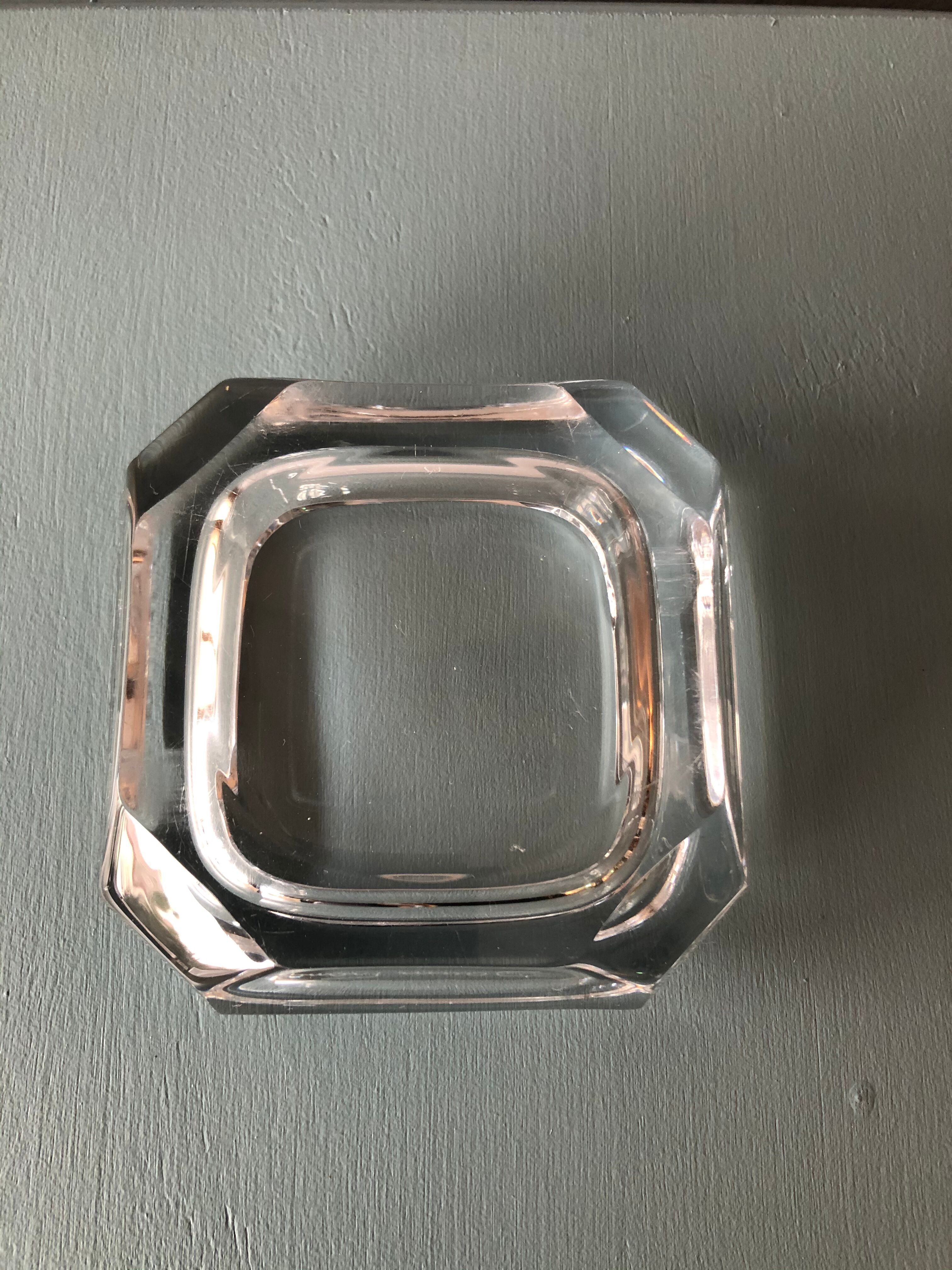 Daum crystal ashtray