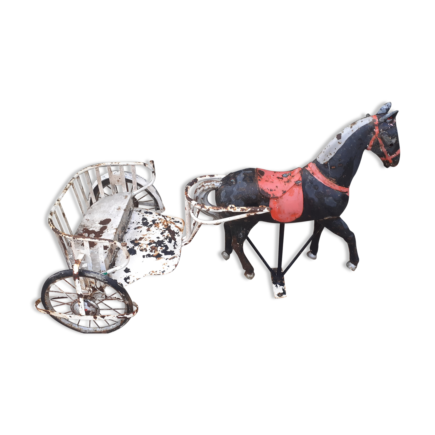 Sulky metal 50s two-seater