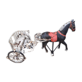 Sulky metal 50s two-seater