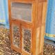 Old Art Deco radio cabinet in Burmese teak