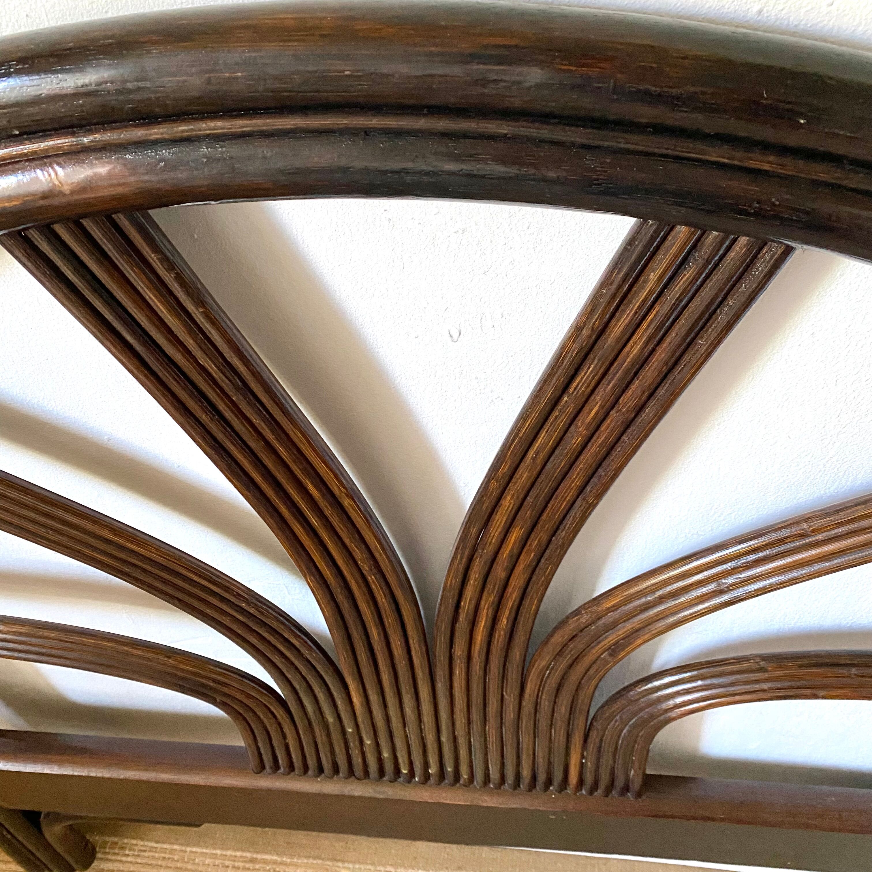 Vintage rattan headboard