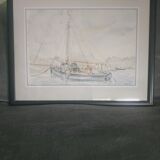 Maritime watercolor J.A Arques