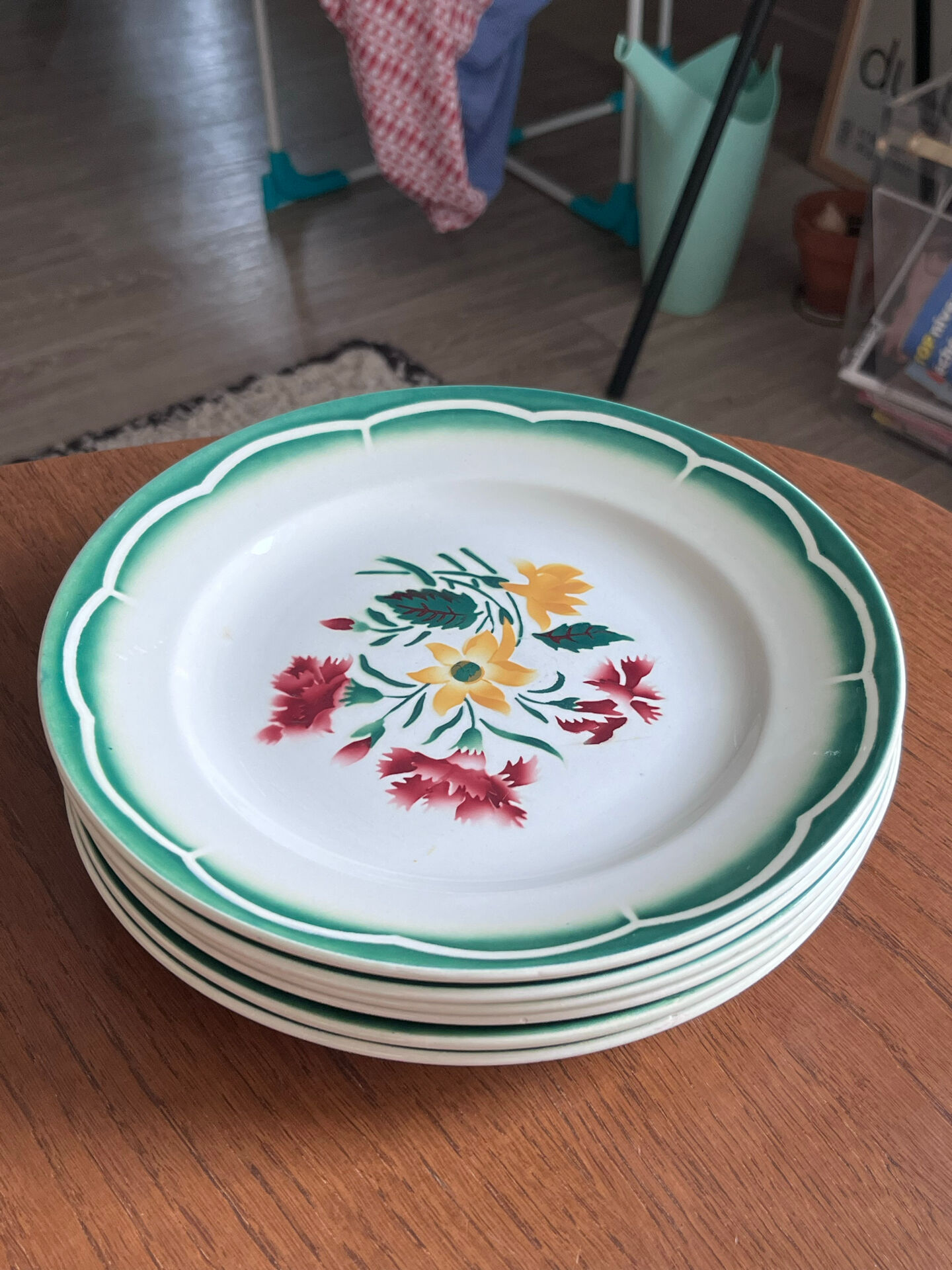 Lot de 6 assiettes sarreguemines et digoin collection esper