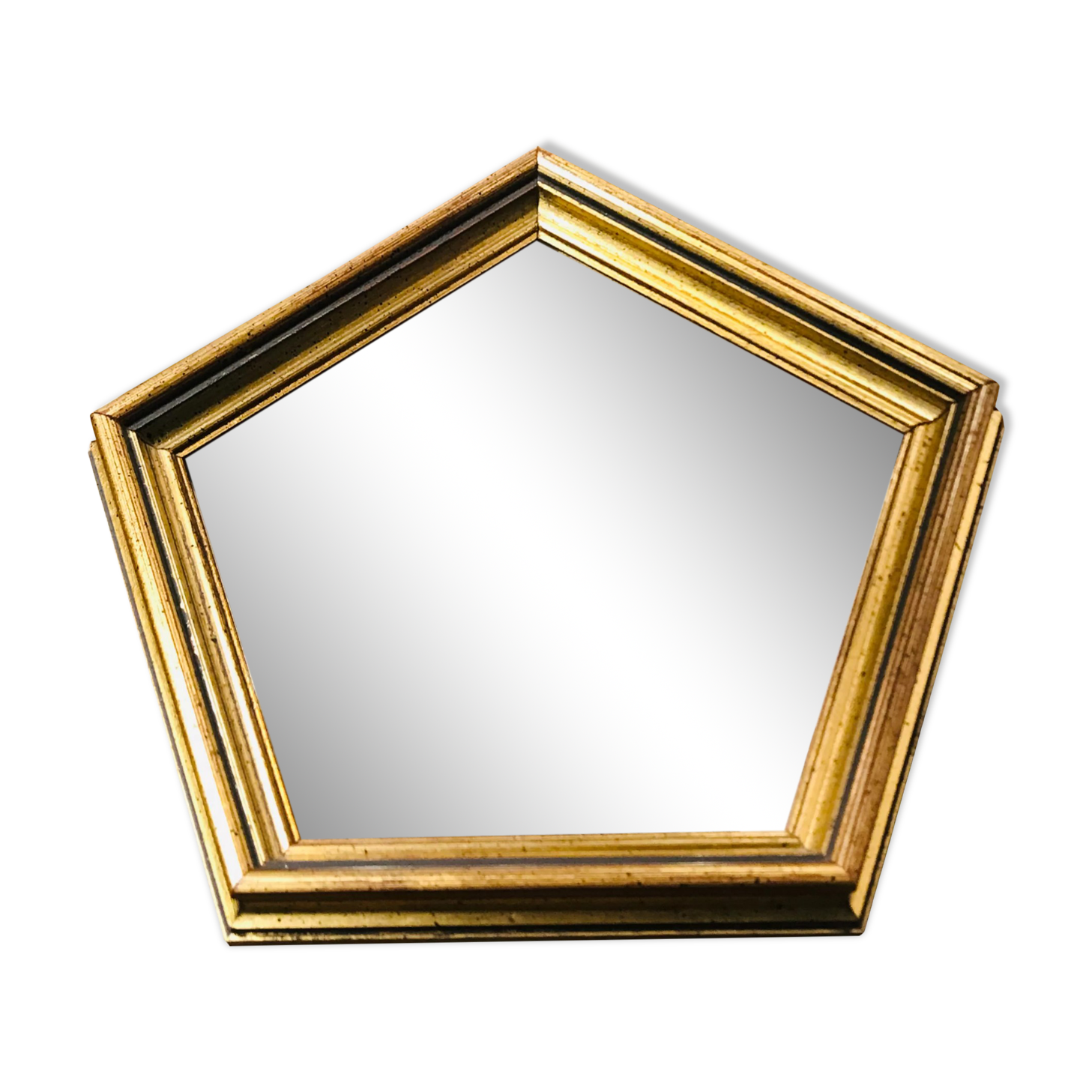 Hexagonal old mirror
