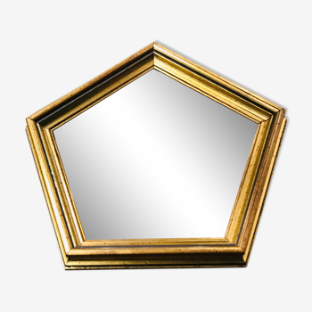 Hexagonal old mirror