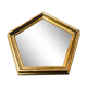 Hexagonal old mirror