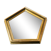 Miroir ancien hexagonal