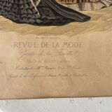 2 old engravings “fashion review”