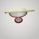 Beautiful Vintage Murano White Mushroom Table Lamp