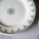 Six old flat plates "gagny" - iron earth