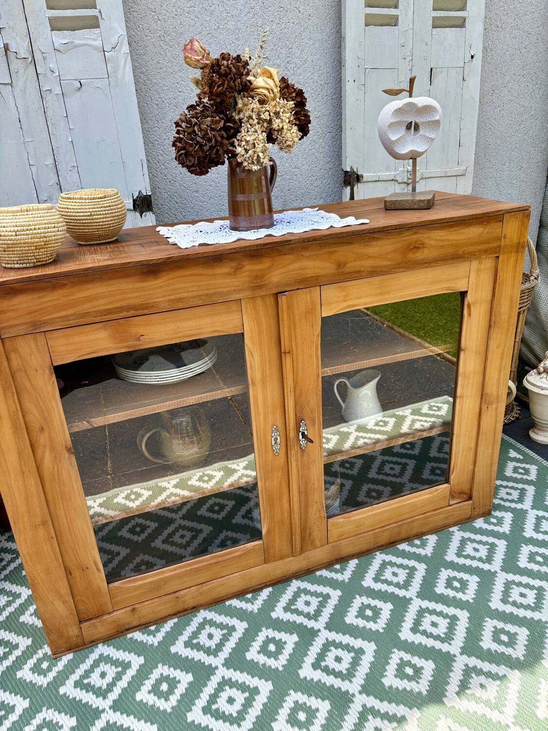 Raw wood display case