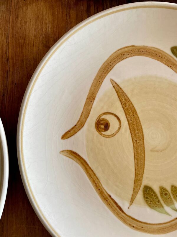 Assiettes anciennes françaises Salins, années 70