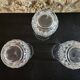 Set of 3 cut glasses - Longchamp style, Cristallerie d'Ar