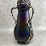 Art glass vase in the Jugendstil style by Wilhelm Kralik Sohne