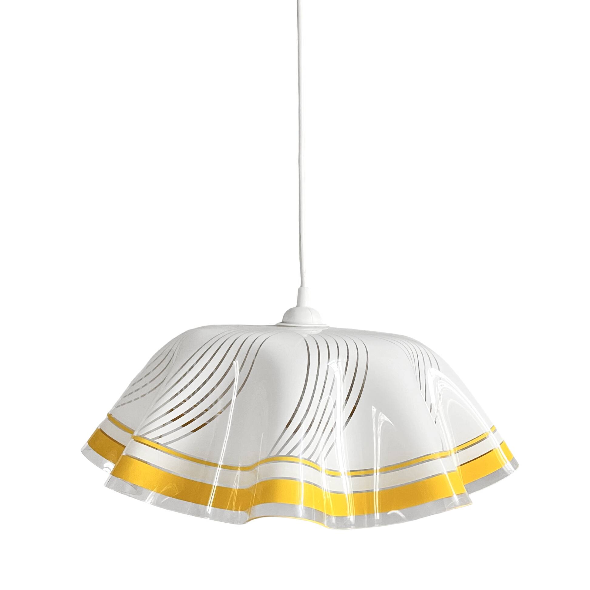 Plexiglass kitchen ceiling lamp, Poland 1990s