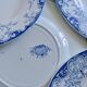 7 flat plates 19th century ironstone KG Luneville "Phoenix"