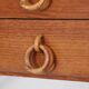Desk and chair in rattan, Louis Sognot, 1950s-1960s.
