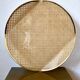 Acrylic glass plateau, caning & brass, 1970, attributed to Roche Bobois.