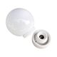 Industrial wall lamp, white, glass, FOTON, Poland, 1960s.