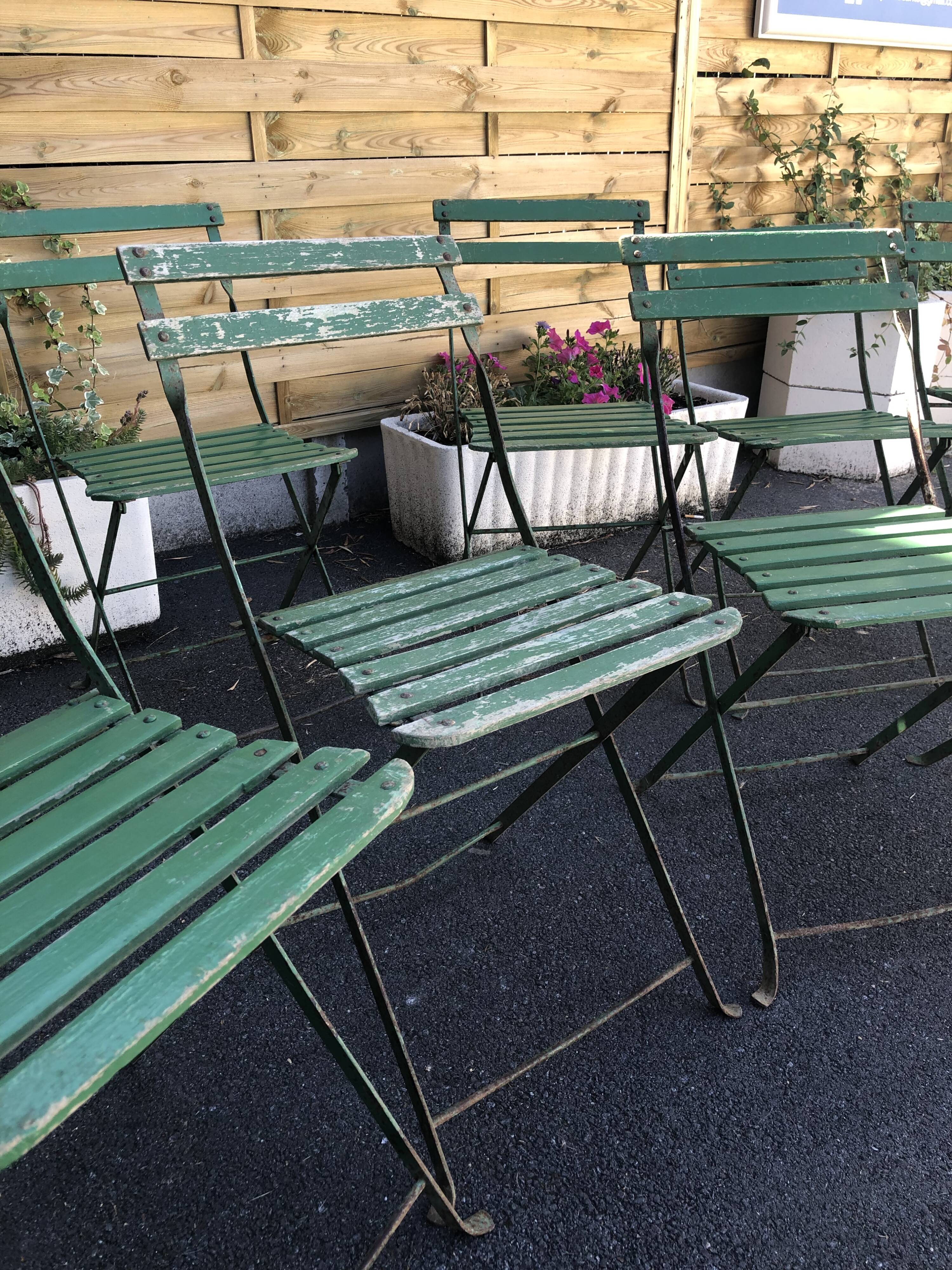 14 folding garden chairs