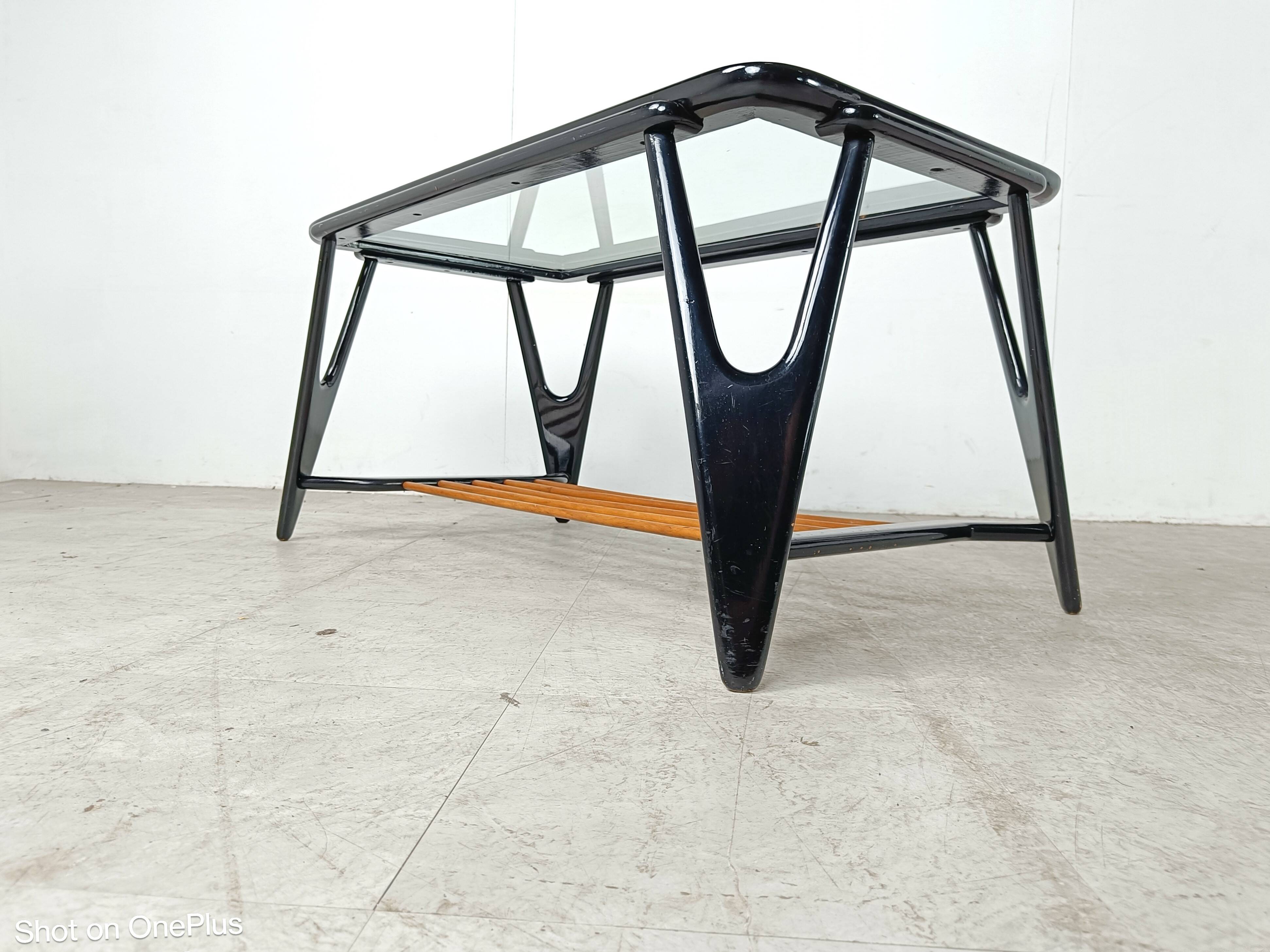 Table basse vintage par De Ster Gelderland, 1950