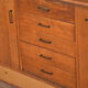Vintage pharmacy counter showcase