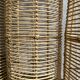 Large lantern-shaped rattan pendant lamp H50 D24