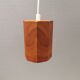 Small pine hanging lamp, swedish 1970-80s