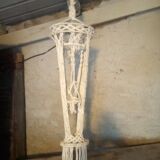 Planter suspension in macramé