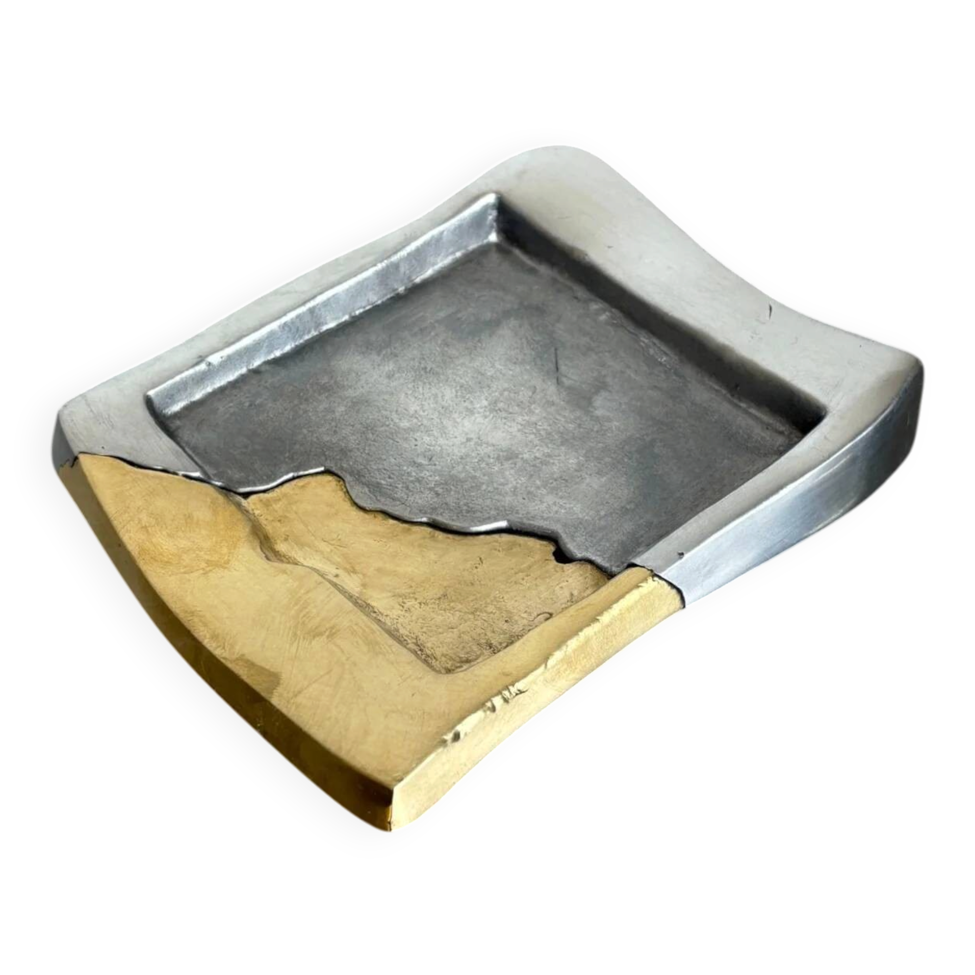 Brutalist tray by Art3, Spain, 1980s