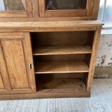Oak showcase bookcase