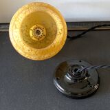 Art Deco pendant lamp in Clichy glass