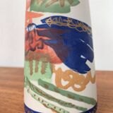 Vintage German ceramic vase Postmodern Alta Mira series by Gilbert Portanier for Rosenthal, 1980s.