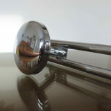 Coat rack in chromed steel 3 hooks 70s