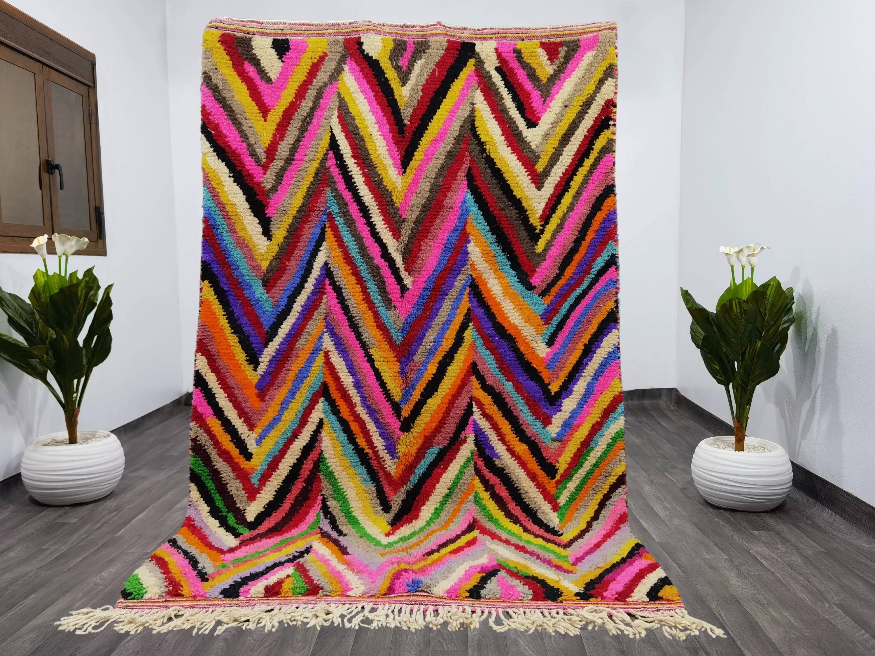 Authentic handmade Berber rug 3x2 m