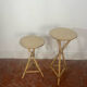 Paire de selette bambou et rotin 1960