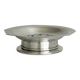 Silver-plated metal butter dish Coquillor
