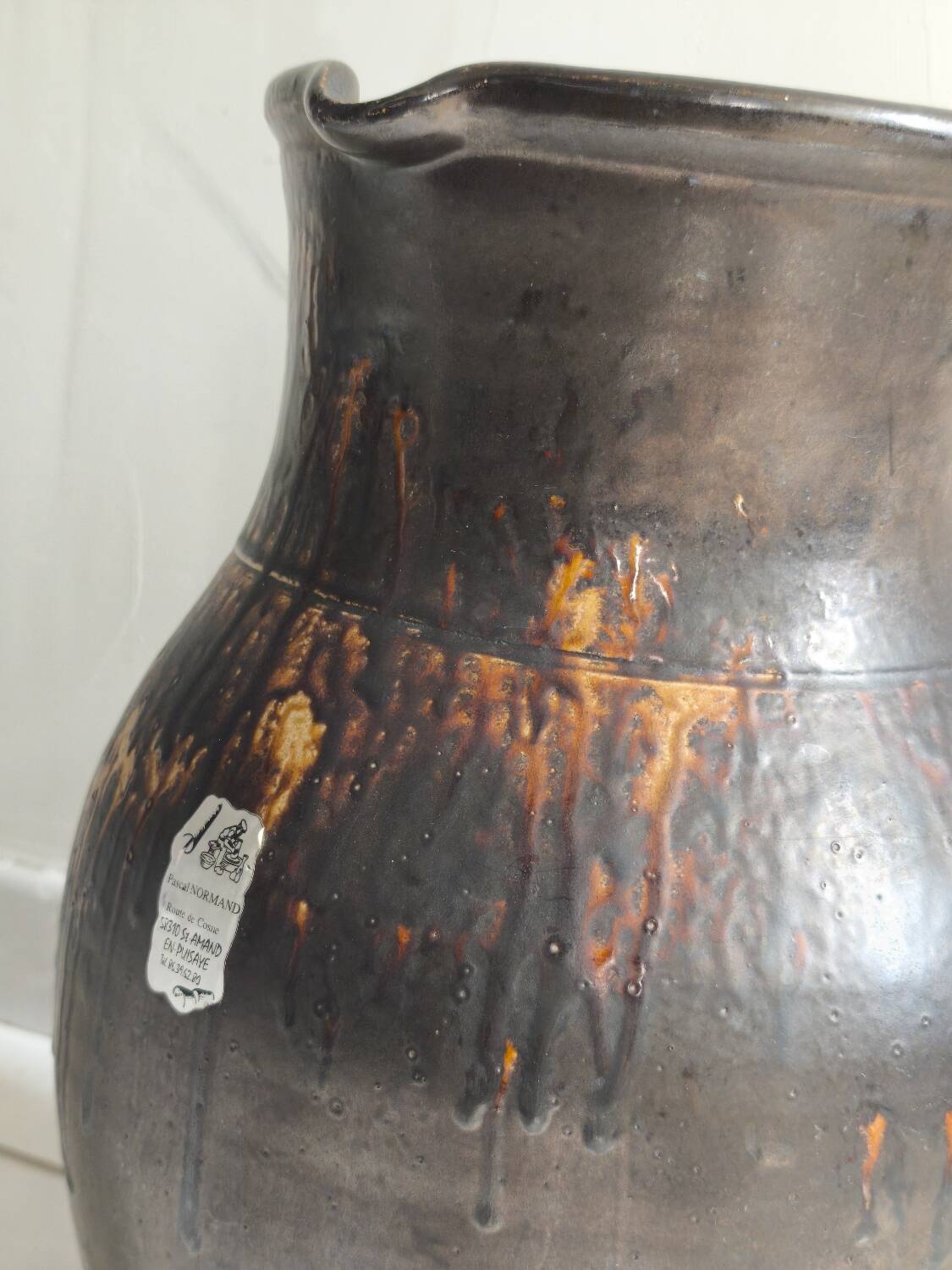 Pichet grès flammé Saint Amand