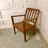 Reconstruction period armchair, René Gabriel style, 1950s